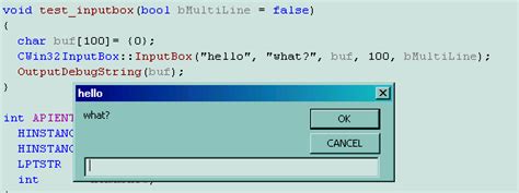 c++ inputbox.